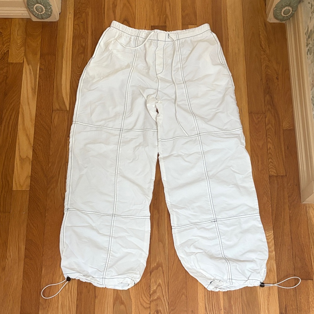 White Drawstring Pants